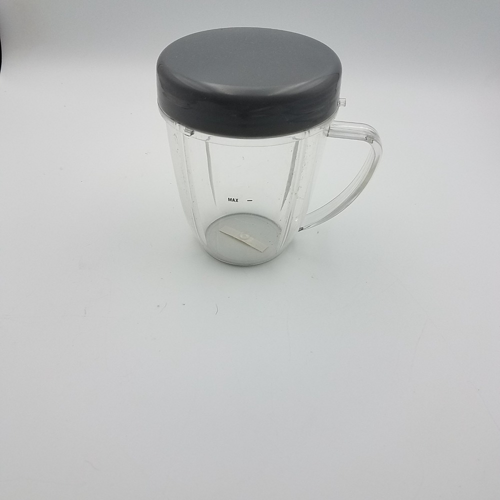 Nutribullet Replacement 16oz CUP Mug w/Handle And Gray Lid‎ Fits NB-WL088D-23
